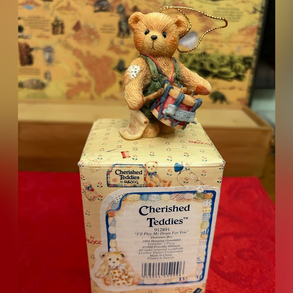 Cherished Teddies Drummer Boy Ornament